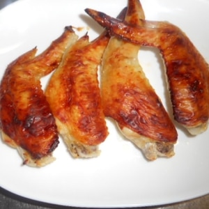 鶏手羽中の塩麹焼き